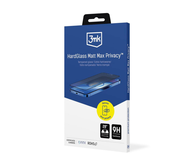 3mk HardGlass Matt Max Privacy do iPhone 18 Pro - 1587103 - zdjęcie
